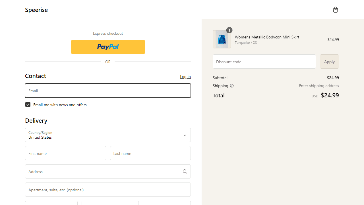 How to apply Speerise coupon code